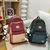 Backpack 2024 School School High School e College Junior Student de grande capacidade Moda média