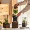 Vazen bloemen vaas houten kamer terrarium met glazen basis gedroogde hydrocultuur Noordse decoratie voor kantoor kunstmatig leven