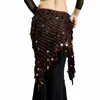 Bühne Wear Women Belly Dance Kostüm Bling Shine sexy Hüfte Schal Stammes Quasten Wickel Rockgürtel Dame Accessoires Taille