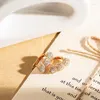 Boucles d'oreilles 585 Rose Gold Diapore Gemstone pour femmes Solid 18K créé Changement de couleur Mariage Fine Bijoux