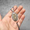 Anhänger Halsketten katholische Guadalupe Mächtige Amulett Rose Edelstahl Männer Kette Vintage für Frauen Schmuck Geschenke Großhandel Großhandel