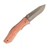 ZF-304 3Cr en acier Blade Wood Gandoue 7,75 '' Couteau pliant en plein air Camping Hunting Multitool Survival Edc Pocket Knife