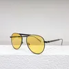 Sonnenbrille High Fashion Luxus Golden Leges Oval Frame Männer Frauen Model 0091s farbenfrohe maßgeschneiderte Linsen Outdoor