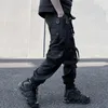 Pantalones de pantalones holgados de bolsillo de bolsillo techwear para hombre cintura elástica harajuku hip hop carging street casual joggers para hombre