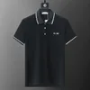5a 2024 Herren Polo -Hemd Designer Polos -Hemden für Mann Modefokus Stickerei Schlange Strumpfband Druckmuster Kleidung Kleidung Tee schwarze Weiße Herren T -Shirt 09