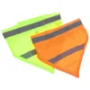Appareils pour chiens Gilet réfléchissant orange bandana Scarpe de sécurité Neckerchief Haute visibilité Triangle de chiot Bib Night marche jaune