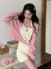 Abiti da lavoro Donne set T-shirt schow out design top corti dolci mini abito o-slim slim-slit casual in stile coreano primavera femminino