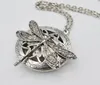 5st smycken diffuser lockets halsband för kvinnor julklapp vintage ihålig locket med slända xl5113779071
