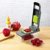 Multifunktional 14/16 in 1 Gemüsehacker Zwiebel Zwiebel Hacker Griff Lebensmittel Rost Food Hubschrauber Küche Gemüse Slicer Dicer Schnitt 240423