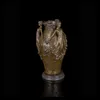 DXY-054 Bronze el ornamenten kunstbloemvaas standbeeld beeldhouwkunst standbeeld figurines home mooie decoratie bronzen vaas voor bruiloft 240422