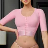 Taim du ventre FAJAS MIDE MOLDED TOP avec autocollants décalcomanies et style de décalcomanie Q240430