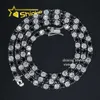 Prix d'usine en gros 2 mm 3 mm 4 mm 5 mm VVS 925 Sterling Silver Vvs Bracelet de chaîne de tennis en diamant Moisanite Diamond blanc et noir