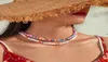 CHOKERS 46mm Polymer Clay Perle Collana girocollo Collane di surf colorato bohémien per donne fatte a mano Boho Collier Femme JewelryCho7856455