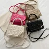 Suitcases LW020 2024 Fashion Shoulder Bag Plaid PU Leather Ladies Handbags Designer Crossbody Bags For Women