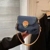 Frauen Fashion Reading Bags Designer Crossbody Tote Blue Denim Sunset Bag Mini Schnalle Wallet Original Edition