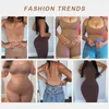 Le tute da donna Rompers Rompeggiano alla vita Body Tummy Tummy Shapewear Women Fajas Colombianas Strap Riducando e modellando Cemi di fila per le donne Y240504