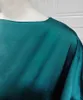 Etnik Giyim 2024 Ramazan Eid Khimar Yumuşak Satin Batwing Abaya Dubai Lüks Türkiye İslam Müslüman Kaftan Mütevazı Elbise Kadınlar için Kebaya Damen