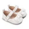 Primi camminatori 0-18 mesi bianca NEONATAL SOLE SOLE GIORNI BAMBINO UPER PU SCARPE CINETTI CINETTI CINETTI HACKED H240504