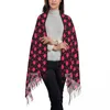 Sciarpa sciarpa da donna mantieni calde fresche avvolgimenti di stampa animale con flamingos rosa tassel a scialle retrò avvolgimento inverno foulard invernale