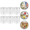 Bouteilles de rangement 6 pcs maison de couvercle en aluminium