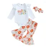 Giyim Setleri Toddler Girl S Uzun Kollu Romper Bell Alt Pantolon Kafa Bandı ile İlk Doğum Günü kıyafeti - Sonbahar ve Kış için Mükemmel