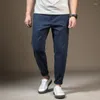 Pantaloni da uomo 2024 panoramica estate primavera tratto coreano cotone formale lavoro formale business moda sottile pantaloni sottili maschi maschio