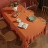Founce zszywki bawełniane tkaniny stołowe zmywalne obrus na imprezę na przyjęcie jadalni bankiet dekoracja luksurou Cover 240430