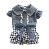 Abbigliamento per cani abiti da pet outfit gatto in denim abito primaverile gonna tutu per cagnolini di cagnolini chihuahua gatti abbigliamento estivo