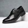 Chaussures habillées 2024 Cuir masculin Do Fair Business Fashion Black CowHide Single