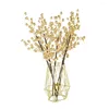 Fleurs décoratives 4-fourche 50 cm Beraie artificielle Gol Fleurie Bouquet de fleurs pour décorer les salles de chambre