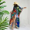 Robes de fête mode robe boho japonais kimono balaside roside de la station solaire mince femme maxi plus taille