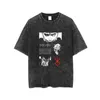 Men Vintage Tshirt Berserk Streetwear футболки вымытые ретро-печатные футболки Mits Mits с короткими рукавами Y2K Tops Летни