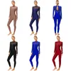 Wear Wear Womens Sparkly strassons Leotard Jumps Suit Dance Mesh Patchwork Body à manches longues pour patinage de patinage artistique Performance