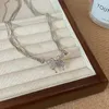 Colliers de pendentif chaîne multipliée en strass