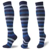 Socken Strumpfkompressionssocken Nylon Medizinische Krankenpflege -Strümpfe Stripe Cycling Wandern Rennen Klettern Walking Socken Frauen Socken Y240504