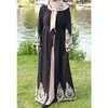 Vêtements ethniques de style dubaï femmes musulmanes ouvertes cardigan à manches longues robe maxi abaya kaftan jilbab cocktail caftan robe mode islam