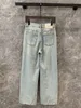 Designer Jeans 2024 Ny Spring Summer Fashion Paneled Straight Pants märke samma stil byxor lyxiga kvinnors jeans 0504-1