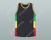 Aangepaste nee heren jeugd/kinderen rasta stijl jamaica basketball jersey elke speler of nummersteek genaaid top gestikt s-6xl