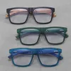 Lunettes de soleil Frames Bamboo Wood Lunes de jambe Men Myopie Optical Retro Wood Large Cadre Eyeglass Vintage Square Anti Blue Light Weets for