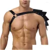 BHs Sets erotische Panzer Dessous Weste Exy Pu -Kabelbaum Fetisch Männer schwärmen Kostüme BDSM Bondage Gay y Shoder Drop Lieferung Dhdjm