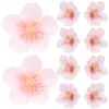 Dekorativa blommor Cherry Blossom Petals Heads Faux Oriental Home Accessorysations Wreath Astetic Room Silk Tyg