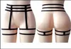 Nieuwe 2018 Women39s Sexy Punk Goth Harajuku Fetish Pentagram Gothic Garter Belt Band Band Harness Suspender Garter Lingerie9607466