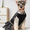 Vestido de vestuário para cachorro Pet Bling Black Rous