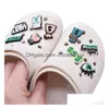 Accessoires de pièces de chaussures Designer Custom Clog Charms Soft PVC BK Vendor Drop Livrot Otw6p