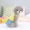 Dog Apparel Teddy Bichon Small Sling Thin Fashion Puppy Denim Pocket Skirt