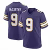 9 McCarthy Justin Turner Jefferson Addison Jersey de futebol Dalvin Cook Adam Thielen Harrison Smith Danielle Hunter Randy Moss Lewis Cine T.J.Hockenson Darnold Bynum