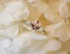 Nature Morganite PinkBlue Gemstone Ring 925 Sterling Silver Women039s Wedding Jewelry CNT 66 Rings6429998
