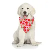 Abbigliamento per cani 5 pezzi di colore a colori misti di frutta stampare bavaglini di cotone morbido bandana triangolare bandana forniture