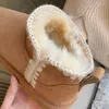 Botas ocio cálido acogedor tejido de invierno plataforma redonda de punta de pie plano deslizamiento en el borde girado de la suela gruesa zapatos para mujeres