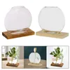 Vasos plantador de vidro Terrário Plants Propagation Station Plant Holder Farmhouse Flor